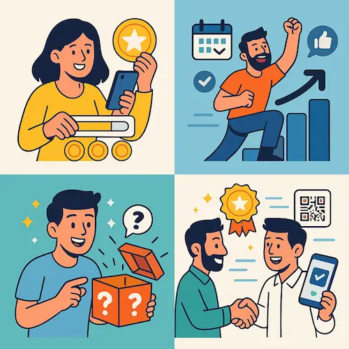 Cinq mécaniques pour la fidélisation client avec gamification