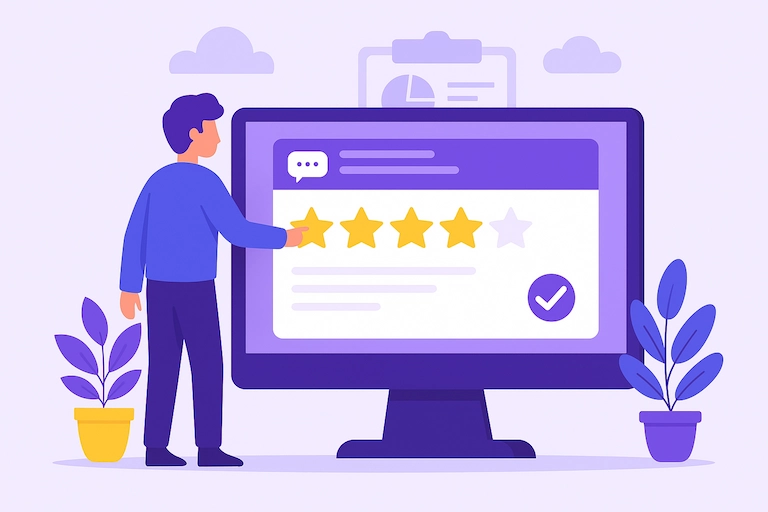 Launch satisfaction surveys to request Google reviews