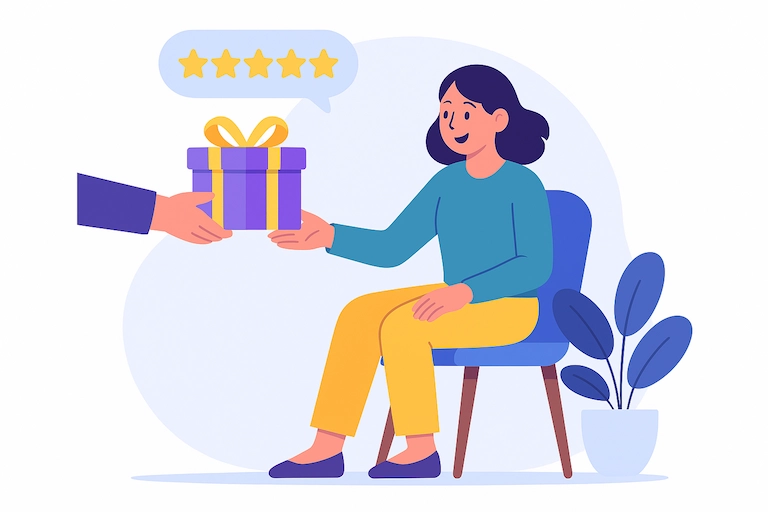 Set up a smart reward system to request Google reviews