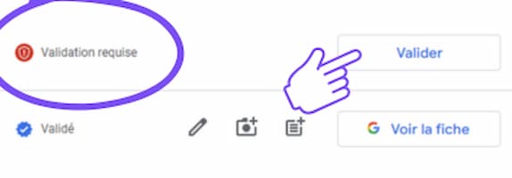 Verification request to optimize your Google My Business profile