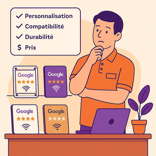 Criteria to consider for a Google review NFC plaque