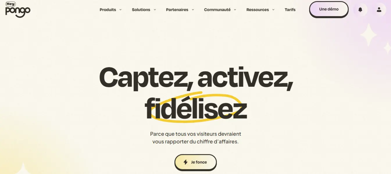 Roue cadeaux pour générer des avis Google Heypongo page d’accueil